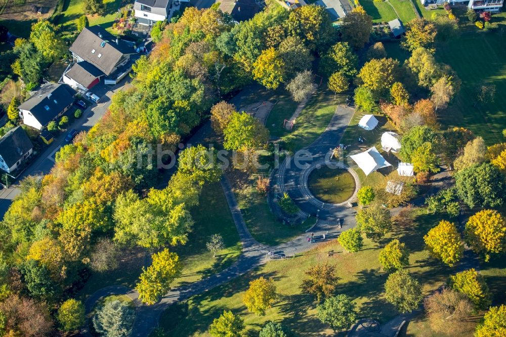 Freudenberg von oben - Parkanlage Kur Park in Freudenberg im Bundesland Nordrhein-Westfalen