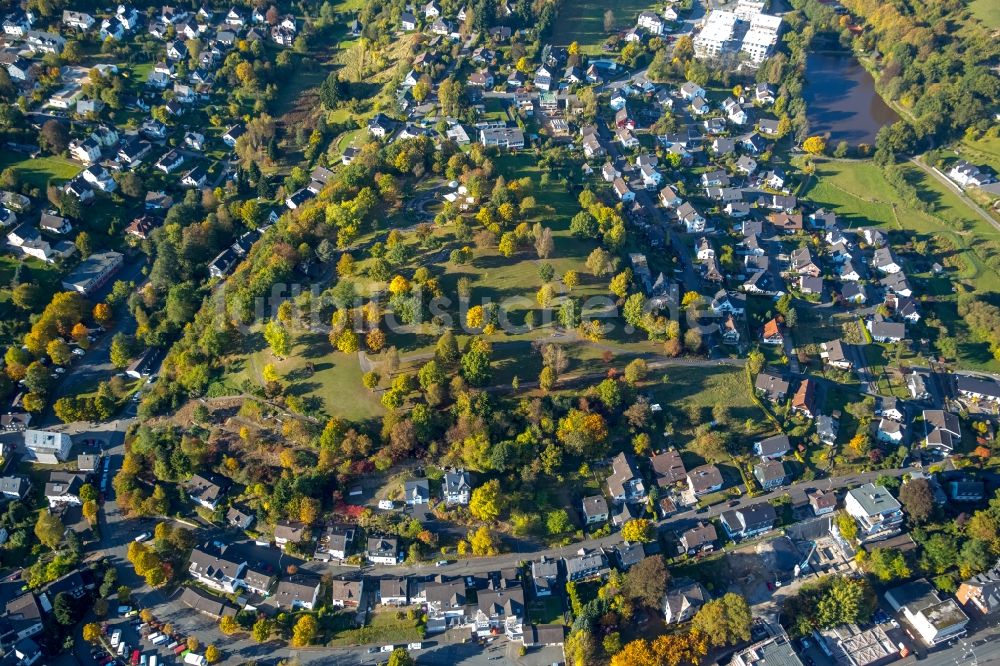 Freudenberg von oben - Parkanlage Kur Park in Freudenberg im Bundesland Nordrhein-Westfalen