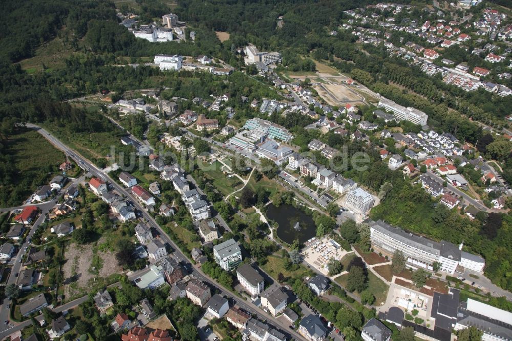 Bad Schwalbach aus der Vogelperspektive: Parkanlage der Landesgartenschau in Bad Schwalbach im Bundesland Hessen, Deutschland