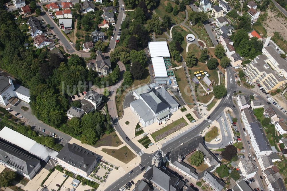 Luftaufnahme Bad Schwalbach - Parkanlage der Landesgartenschau in Bad Schwalbach im Bundesland Hessen, Deutschland