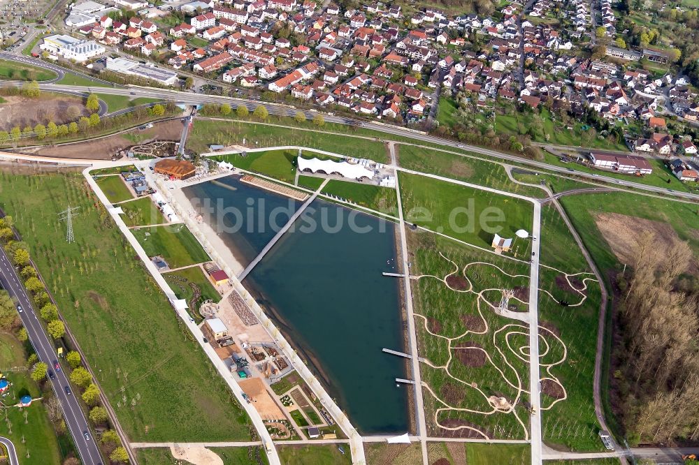 Luftbild Lahr/Schwarzwald - Parkanlage der „Landesgartenschau 2018“ in Lahr/Schwarzwald im Bundesland Baden-Württemberg, Deutschland