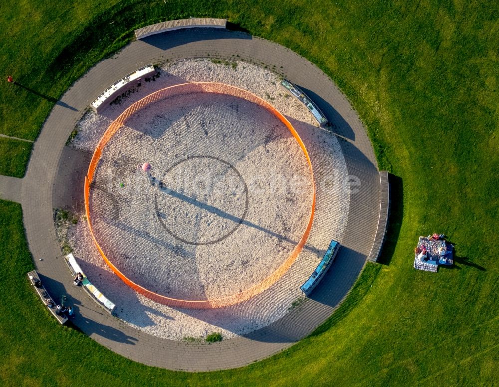 Luftbild Hamm - Parkanlage Lippepark Hamm - Schacht Franz in Hamm im Bundesland Nordrhein-Westfalen