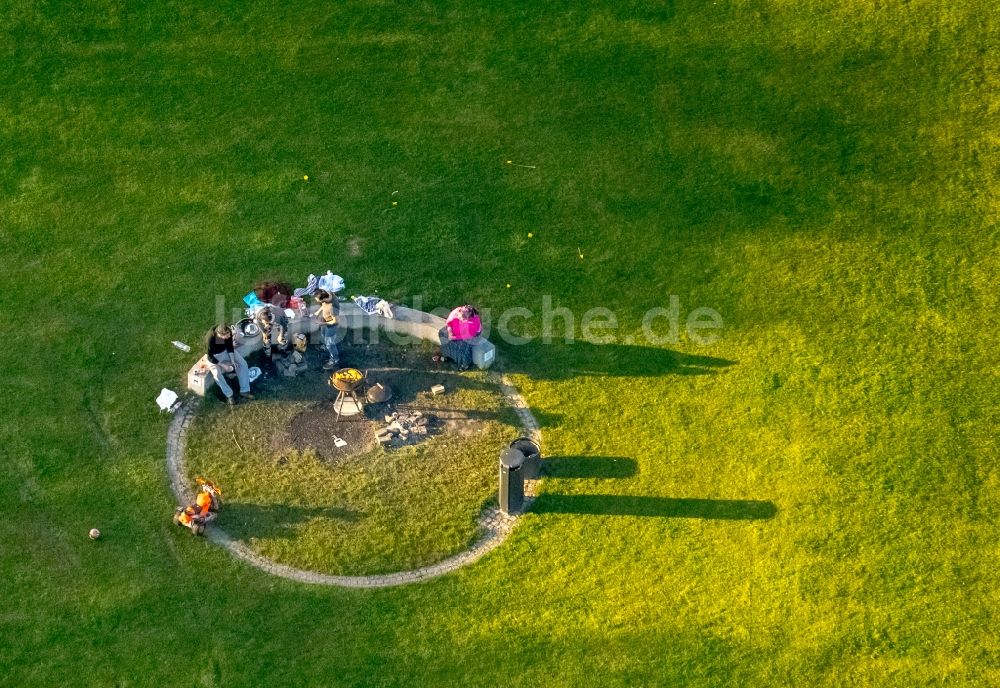 Luftaufnahme Hamm - Parkanlage Lippepark Hamm - Schacht Franz in Hamm im Bundesland Nordrhein-Westfalen