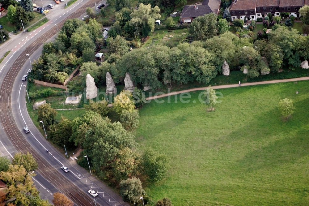 Luftaufnahme Mainz, Zahlbach - Parkanlage in Mainz, Zahlbach im Bundesland Rheinland-Pfalz