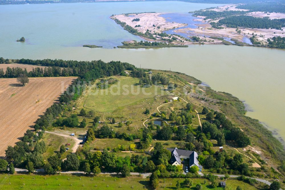 Görlsdorf von oben - Parkanlage Natur-Erlebniszentrum Wanninchen in Görlsdorf im Bundesland Brandenburg, Deutschland