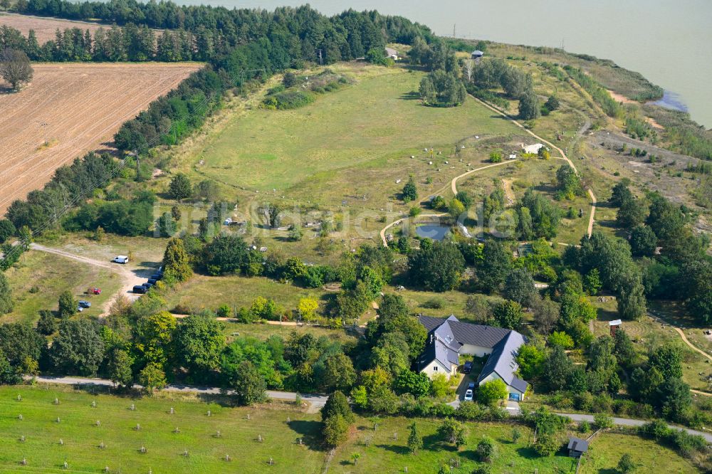 Görlsdorf aus der Vogelperspektive: Parkanlage Natur-Erlebniszentrum Wanninchen in Görlsdorf im Bundesland Brandenburg, Deutschland