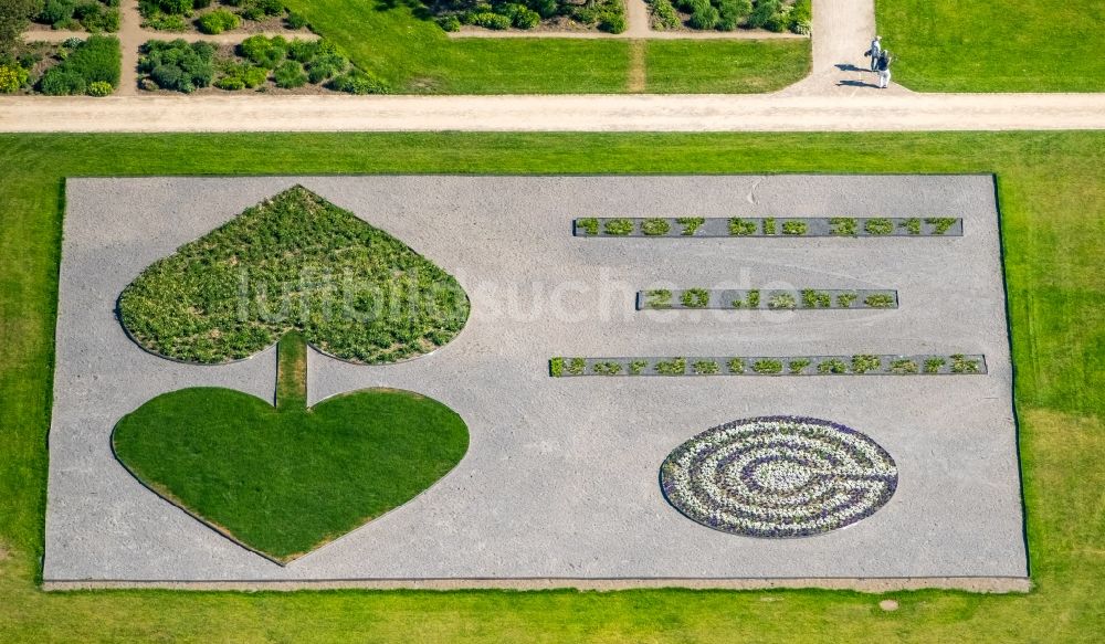 Luftaufnahme Gelsenkirchen - Parkanlage Nordsternpark, ein Landschaftspark auf dem Gelände der ehemaligen Zeche Nordstern in Gelsenkirchen im Bundesland Nordrhein-Westfalen