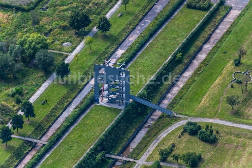 Oberhausen von oben - Parkanlage OLGA-Park auf dem Gelände der ehemaligen Zeche Osterfeld in Oberhausen im Bundesland Nordrhein-Westfalen, Deutschland