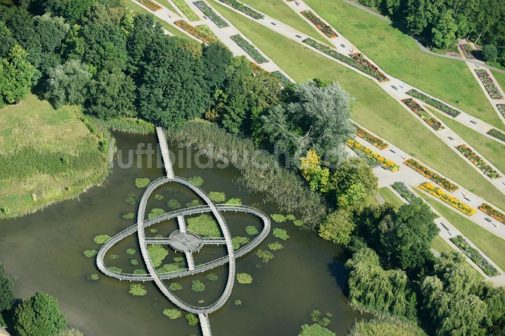 Luftbild Rathenow - Parkanlage Optikpark in Rathenow im Bundesland Brandenburg