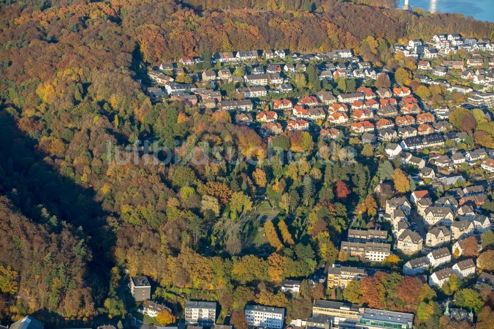 Wetter (Ruhr) von oben - Parkanlage Park der Ruhe in Wetter (Ruhr) im Bundesland Nordrhein-Westfalen