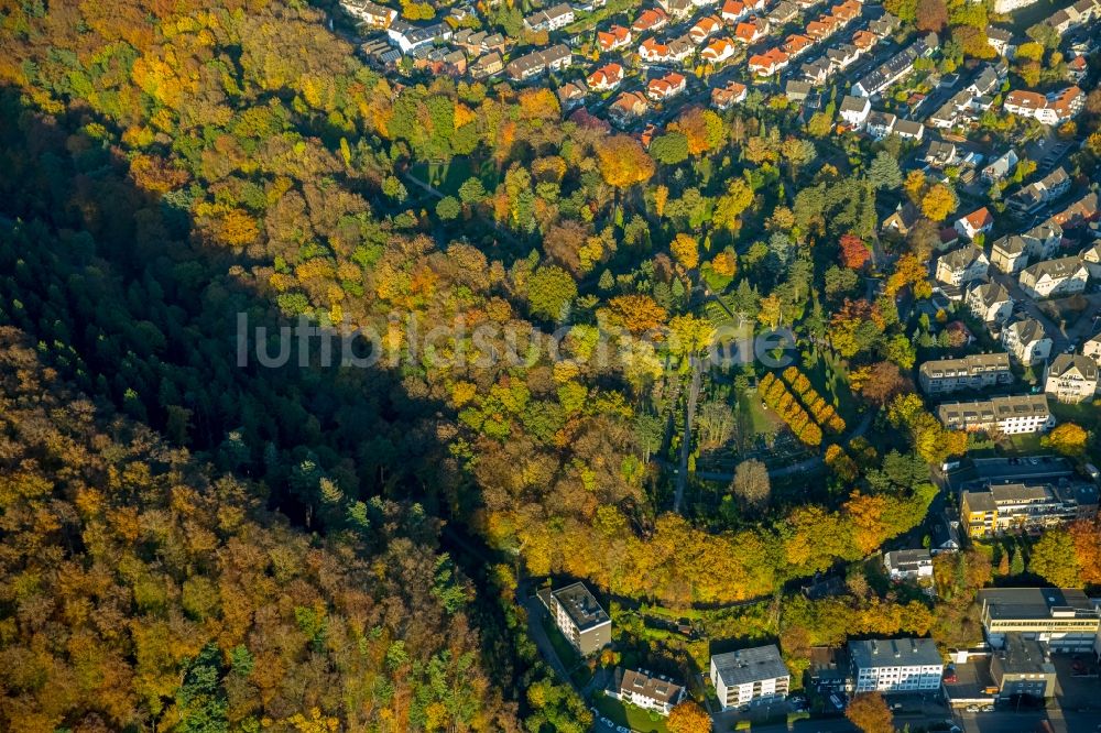 Luftbild Wetter (Ruhr) - Parkanlage Park der Ruhe in Wetter (Ruhr) im Bundesland Nordrhein-Westfalen