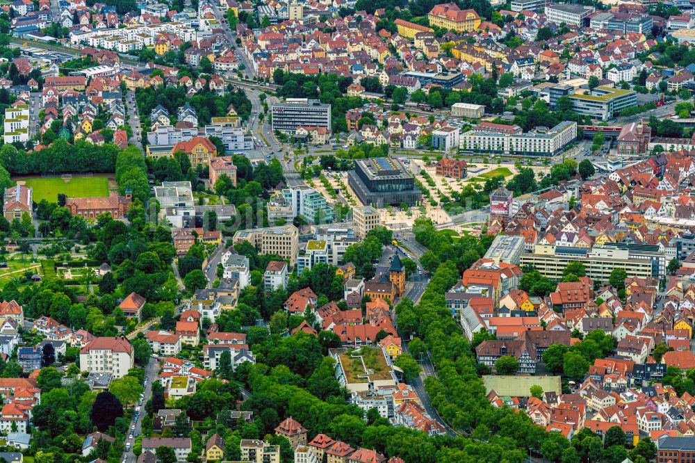 Reutlingen aus der Vogelperspektive: Parkanlage Rosengarten Pomologie in Reutlingen im Bundesland Baden-Württemberg, Deutschland