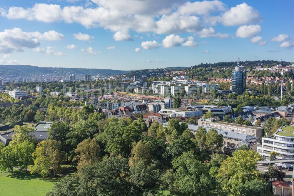 Luftbild Stuttgart - Parkanlage Rosensteinpark in Stuttgart im Bundesland Baden-Württemberg