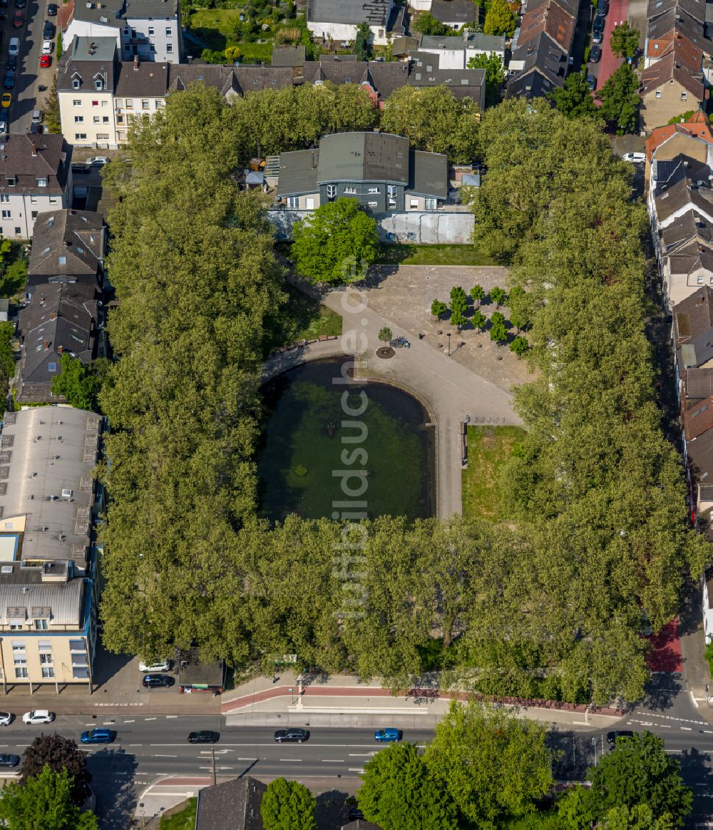 Luftaufnahme Hamm - Parkanlage Schillerplatz in Hamm im Bundesland Nordrhein-Westfalen