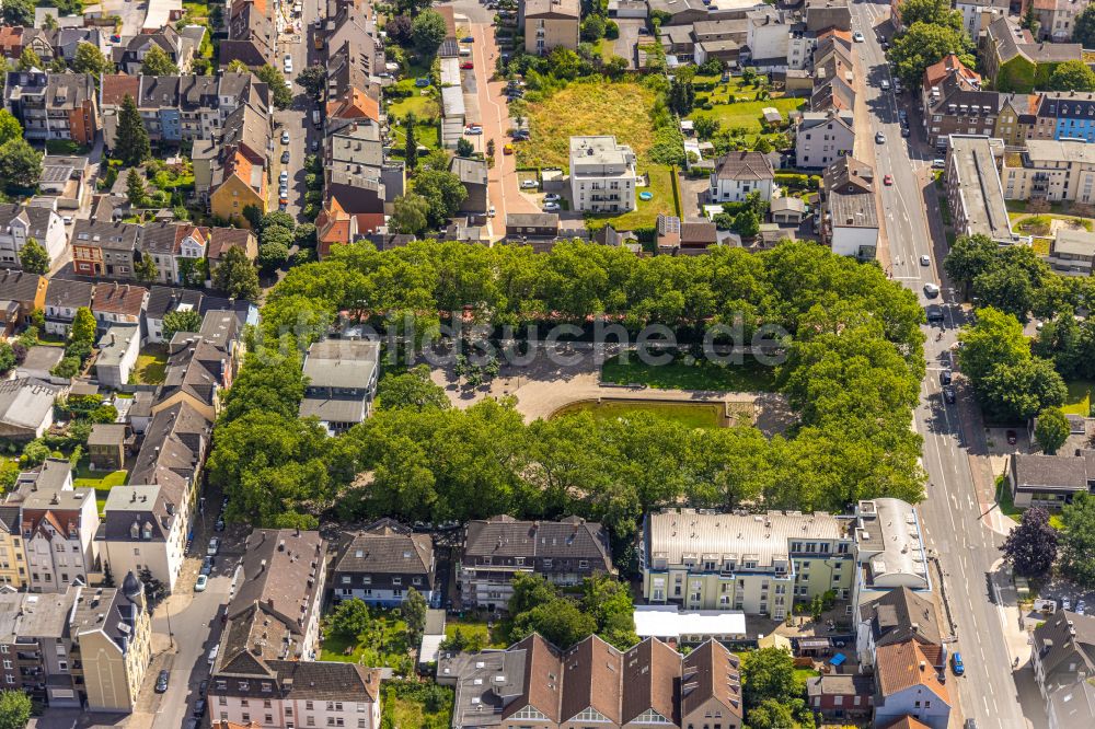 Luftaufnahme Hamm - Parkanlage Schillerplatz in Hamm im Bundesland Nordrhein-Westfalen