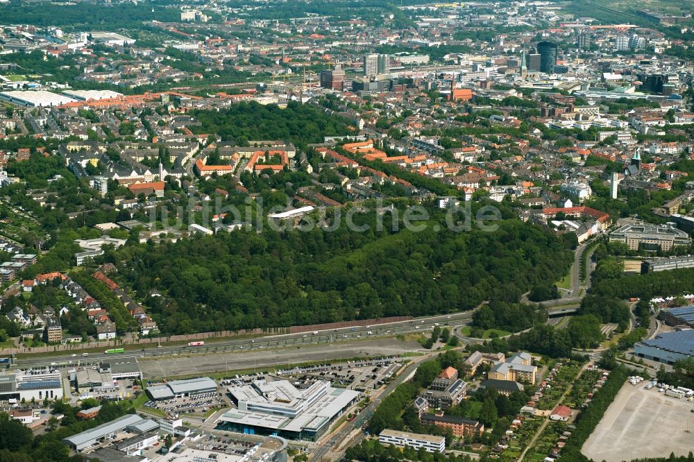 Luftbild Dortmund - Parkanlage Südwestfriedhof in Dortmund im Bundesland Nordrhein-Westfalen