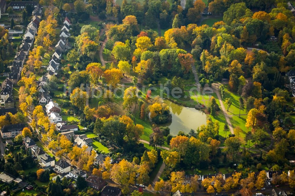 Luftbild Bochum - Parkanlage Stadtgarten im Stadtteil Wattenscheid in Bochum im Bundesland Nordrhein-Westfalen