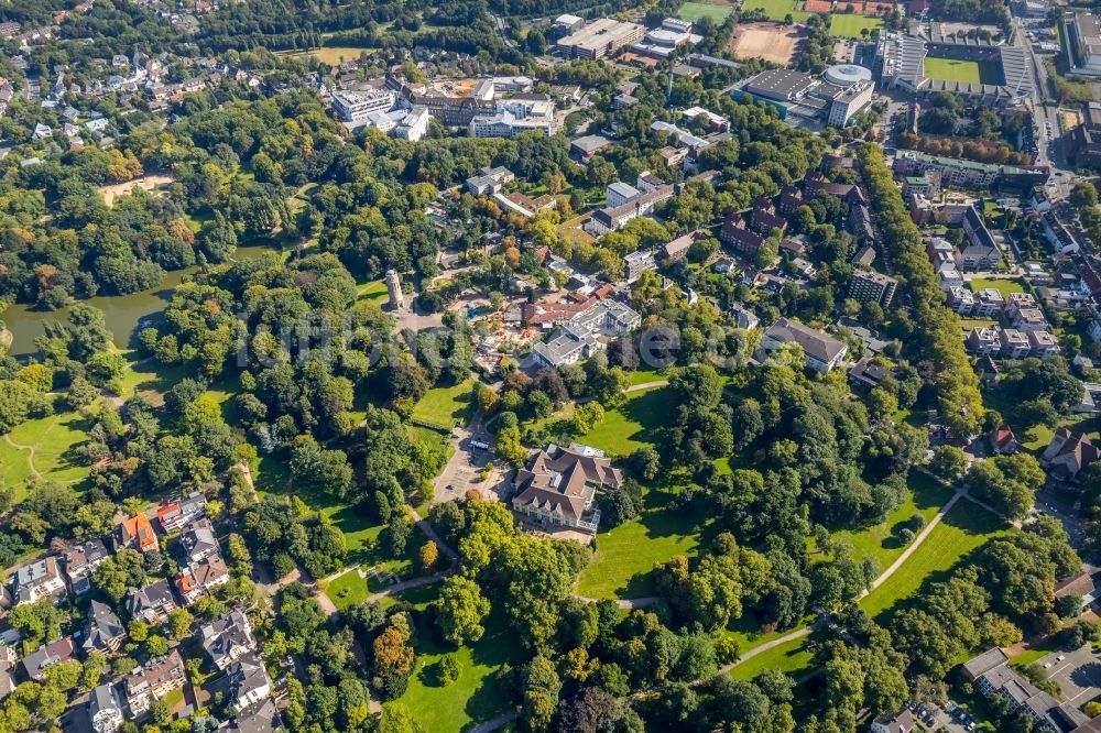 Luftbild Bochum - Parkanlage des Stadtpark Bochum in Bochum im Bundesland Nordrhein-Westfalen, Deutschland