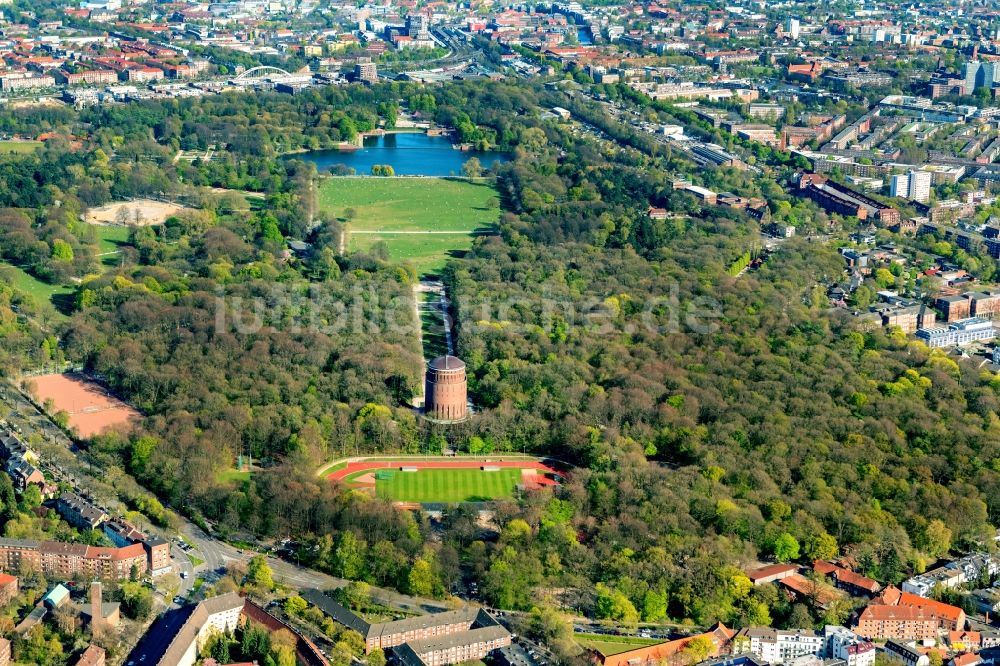 Luftbild Hamburg - Parkanlage am Stadtparksee in Hamburg, Deutschland