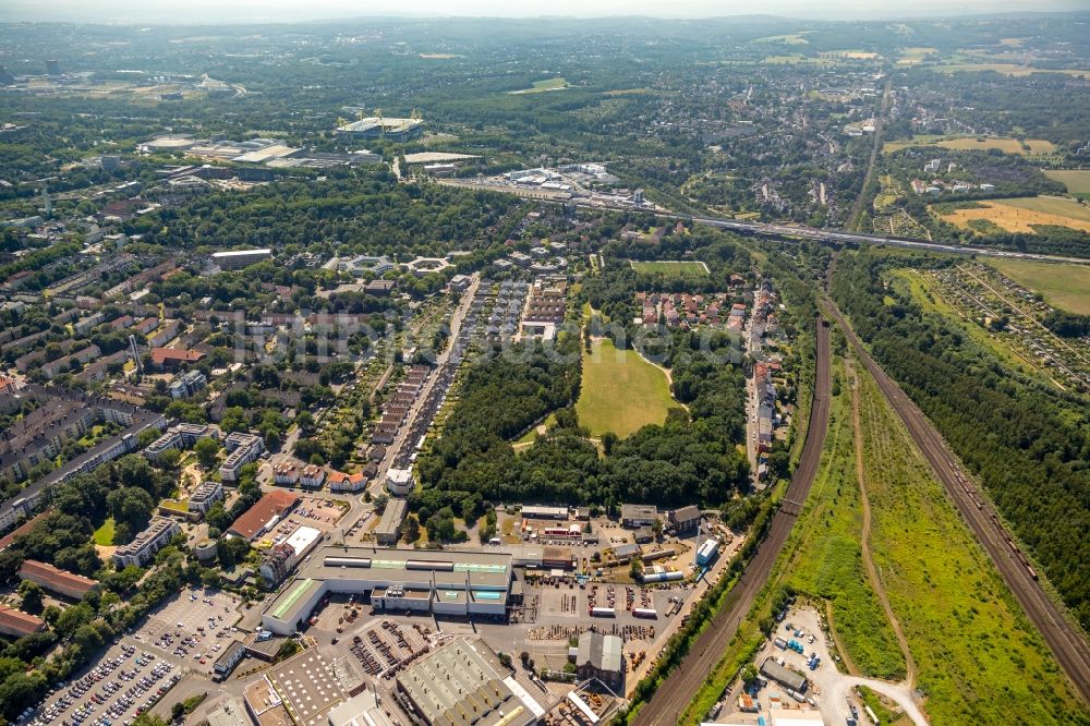 Dortmund aus der Vogelperspektive: Parkanlage Tremoniapark in Dortmund im Bundesland Nordrhein-Westfalen, Deutschland