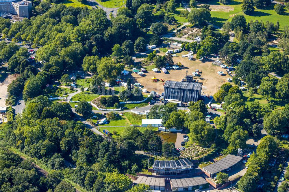 Luftbild Dortmund - Parkanlage Westfalenpark mit Bühne in Dortmund im Bundesland Nordrhein-Westfalen, Deutschland