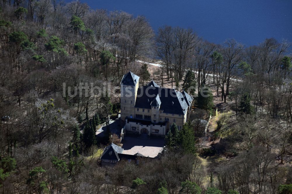 Kleinmachnow aus der Vogelperspektive: Parkanlagen des Gutshauses Hakeburg in Kleinmachnow im Bundesland Brandenburg, Deutschland