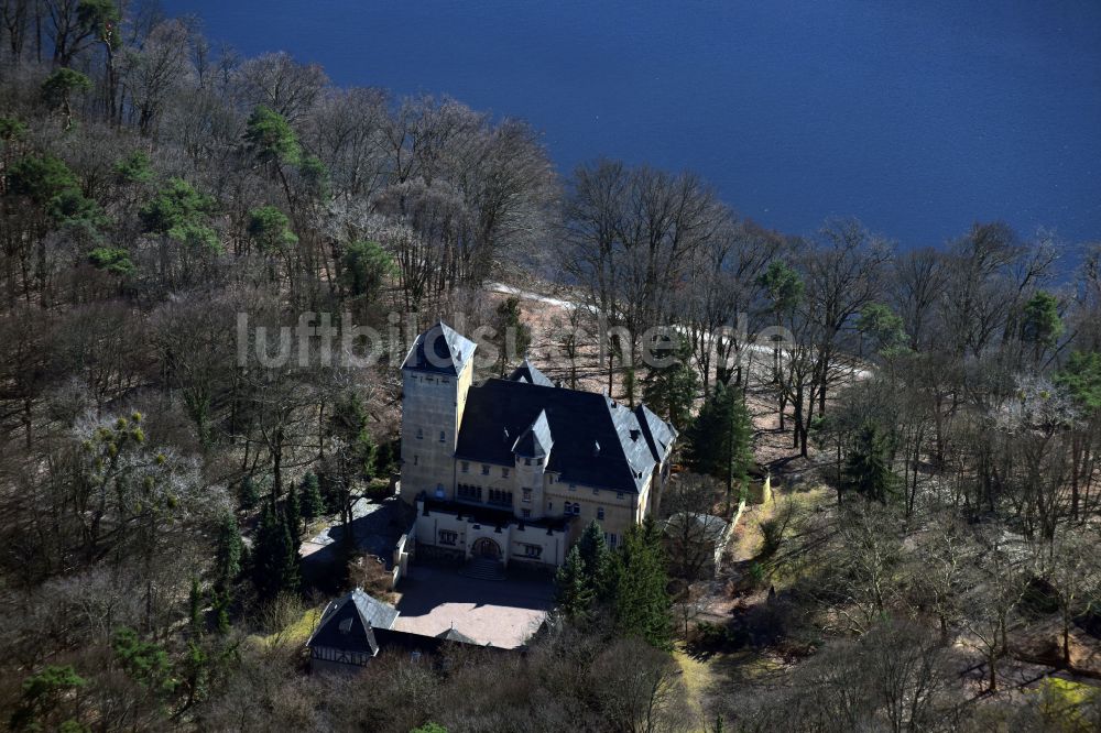 Luftbild Kleinmachnow - Parkanlagen des Gutshauses Hakeburg in Kleinmachnow im Bundesland Brandenburg, Deutschland