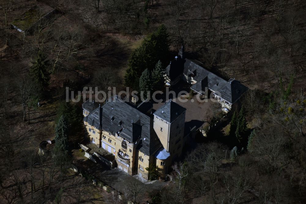 Kleinmachnow aus der Vogelperspektive: Parkanlagen des Gutshauses Hakeburg in Kleinmachnow im Bundesland Brandenburg, Deutschland