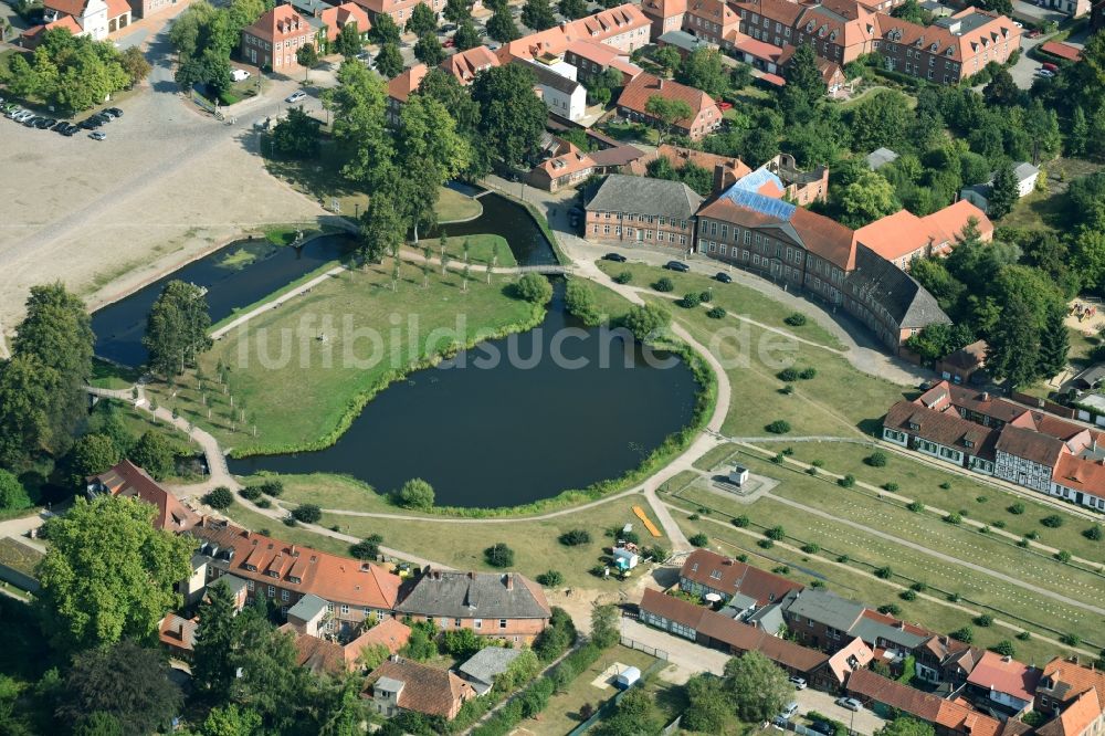 Luftbild Ludwigslust - Parkanlagen des Schloß in Ludwigslust im Bundesland Mecklenburg-Vorpommern