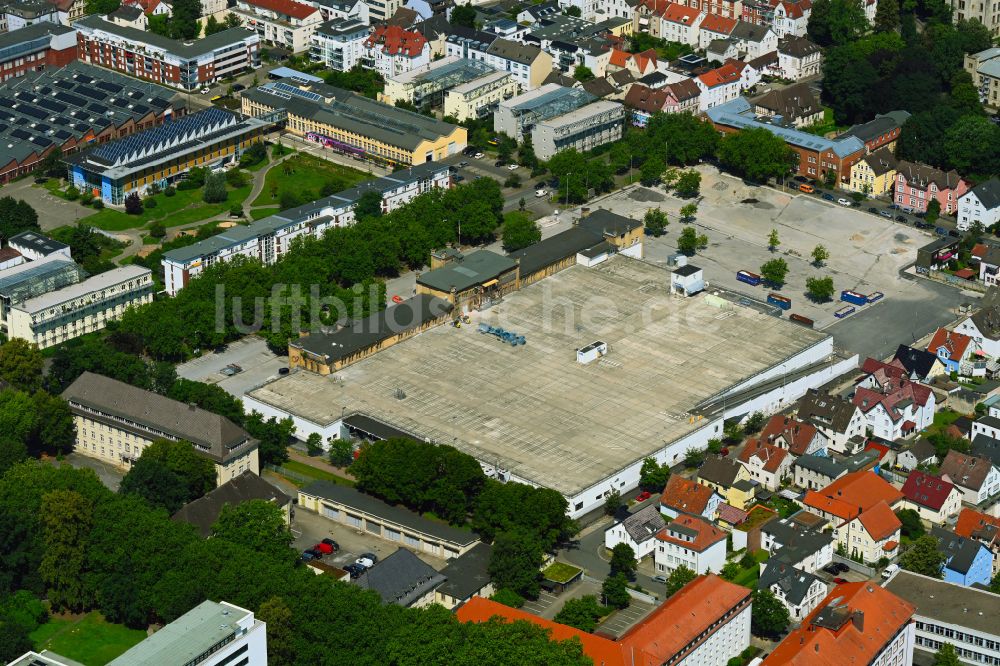 Luftbild Bielefeld - Parkdeck auf dem Einkaufszentrum in Bielefeld im Bundesland Nordrhein-Westfalen, Deutschland