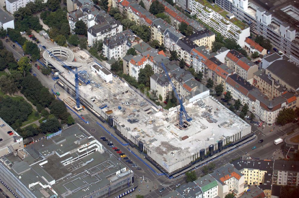 Luftaufnahme Berlin - Parkhaus über dem Karstadt Warenhaus Schloßstraße Berlin-Steglitz