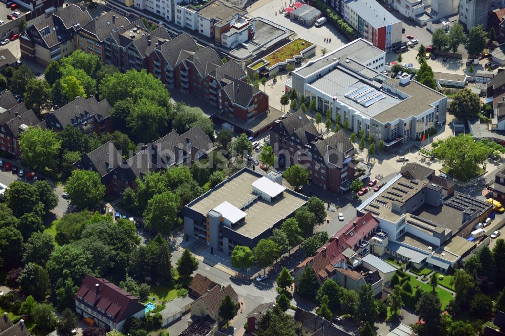 Luftbild Kamen - Parkhaus an der Kämerstraße Ecke Nordenmauer in der Innenstadt von Kamen im Bundesland Nordrhein-Westfalen