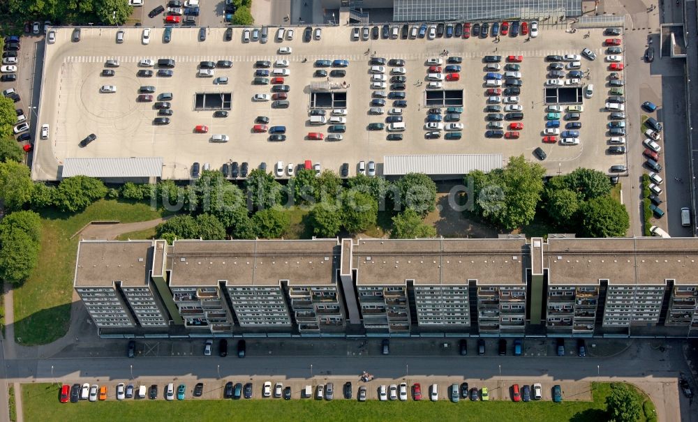 Marl von oben - Parkhaus in Marl im Bundesland Nordrhein-Westfalen