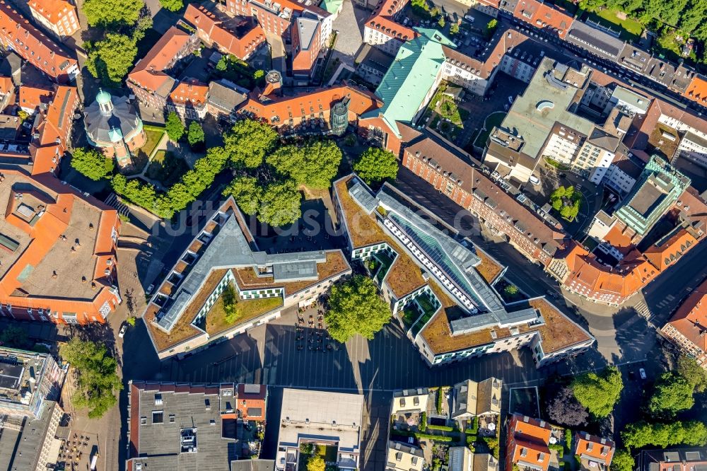 Münster von oben - Parkhaus Stubengasse in der Altstadt in Münster im Bundesland Nordrhein-Westfalen, Deutschland