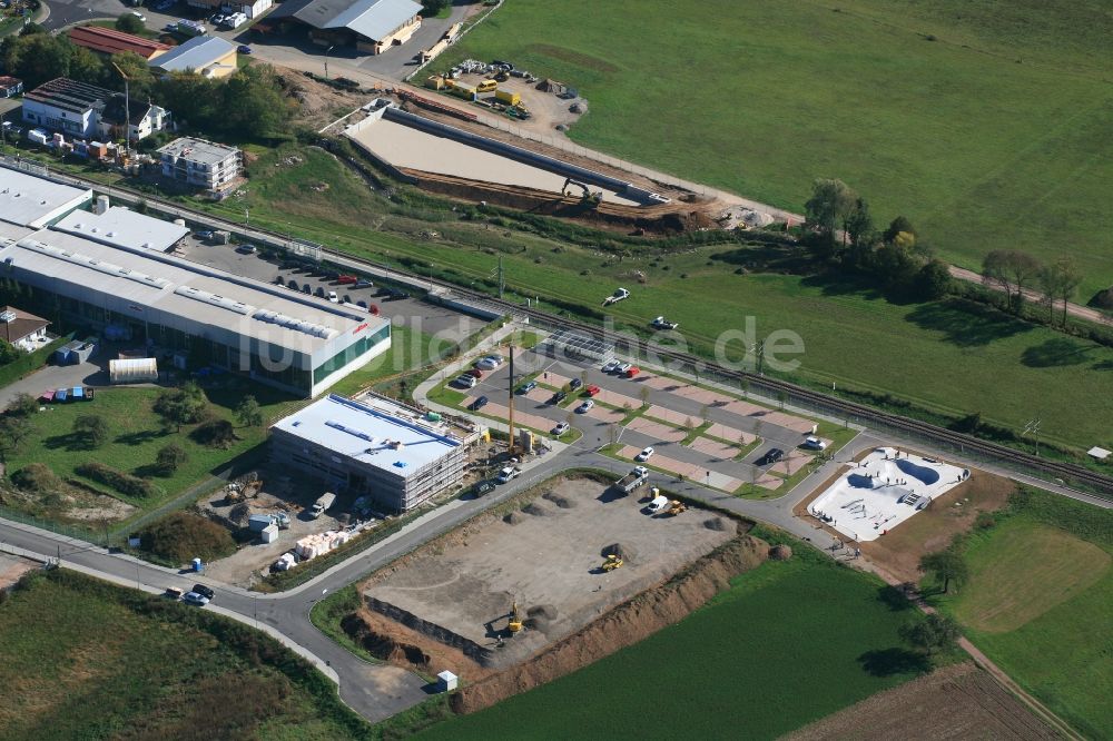 Luftbild Schopfheim - Parkplatz und Abstellfläche für Automobile - park and ride - des ÖPNV in Schopfheim im Bundesland Baden-Württemberg, Deutschland