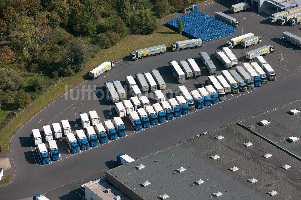 Luftbild Meckenheim - Parkplatz des EDEKA Logistikzentrums in Meckenheim im Bundesland Nordrhein-Westfalen