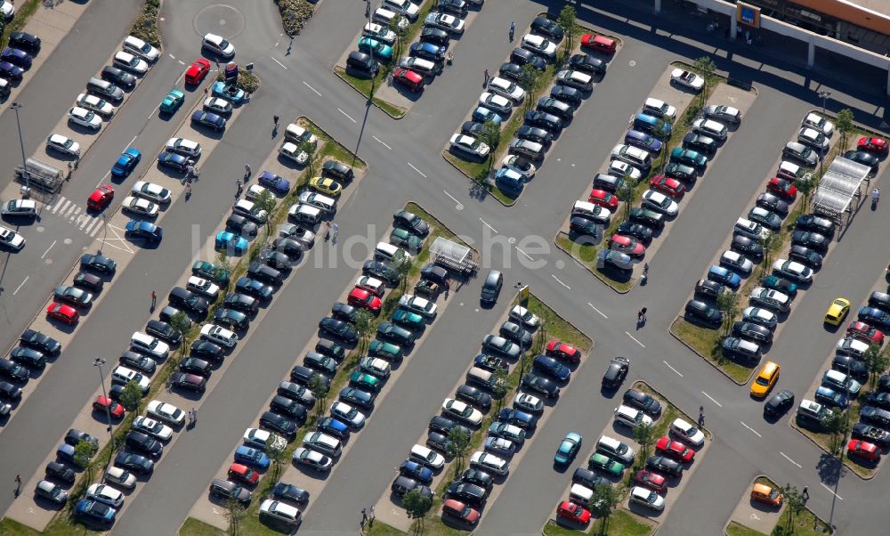 Luftbild Oberhausen - Parkplatz Sterkrade Mitte in Oberhausen im Bundesland Nordrhein-Westfalen