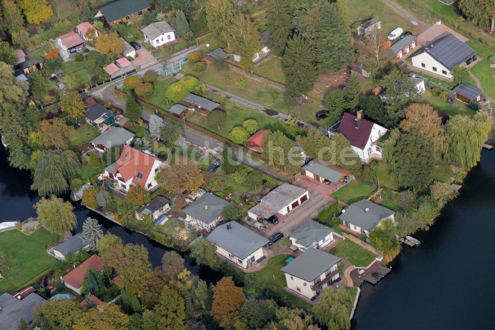 Luftbild Ketzin - Parzellen Siedlung Brückenkopf in Ketzin im Bundesland Brandenburg