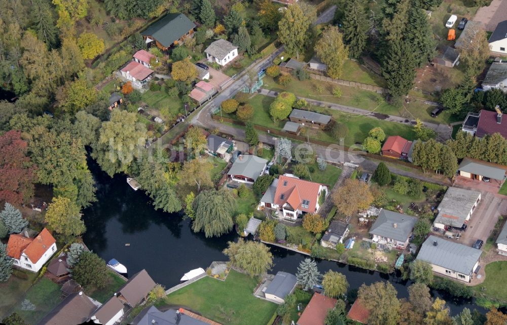 Luftaufnahme Ketzin - Parzellen Siedlung Brückenkopf in Ketzin im Bundesland Brandenburg