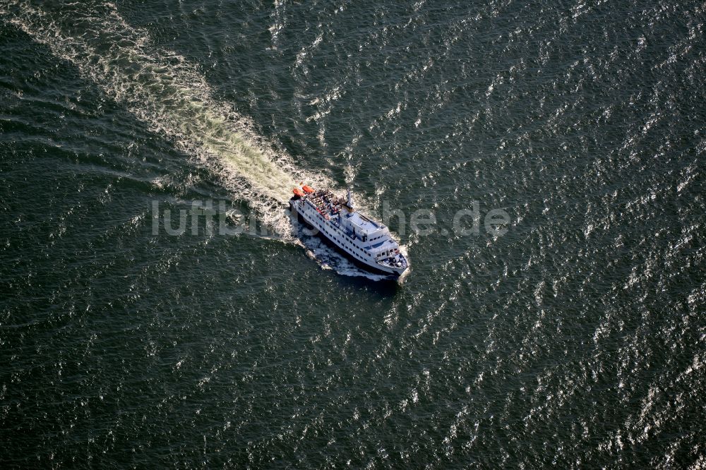 Sassnitz von oben - Passagier- und Fahrgastschiff MS Cap Arkona in Sassnitz im Bundesland Mecklenburg-Vorpommern, Deutschland