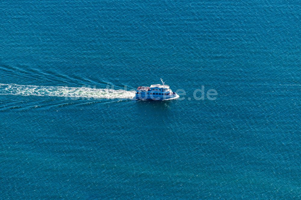 Sassnitz aus der Vogelperspektive: Passagier- und Fahrgastschiff NORDWIND in Sassnitz im Bundesland Mecklenburg-Vorpommern, Deutschland