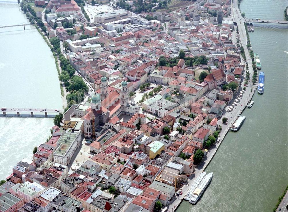 Passau von oben - Passau an der Donau.