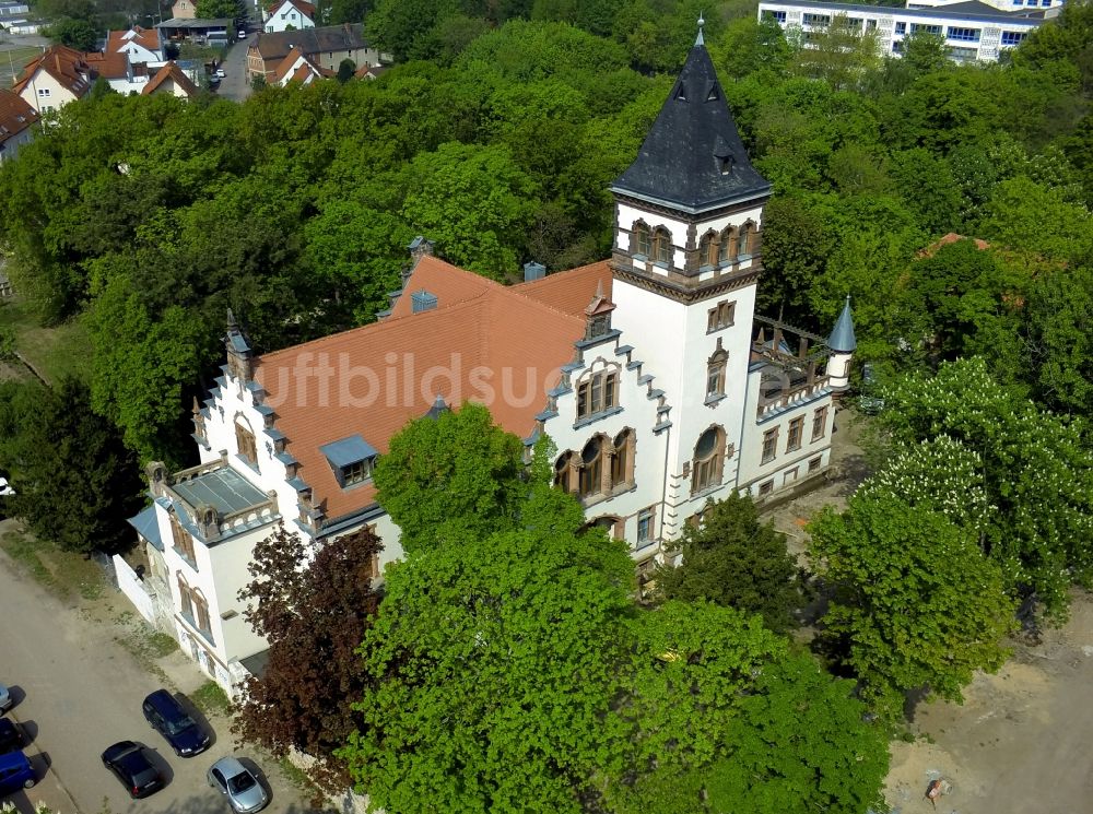 Luftbild Halle (Saale) OT Neustadt - Passendorfer Schloss im Ortsteil Neustadt in Halle ( Saale ) im Bundesland Sachsen-Anhalt