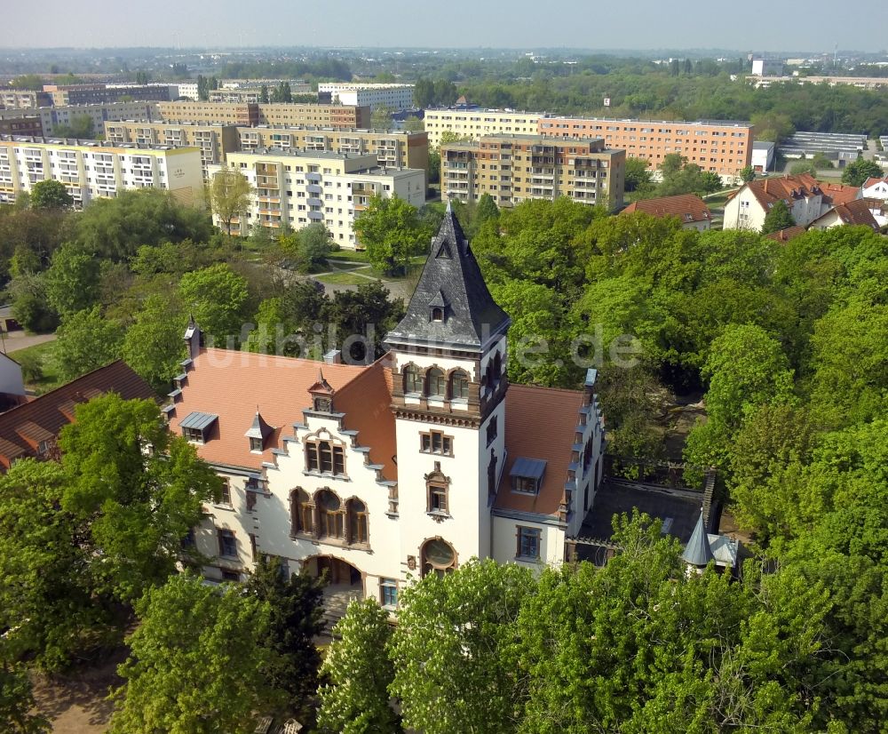 Luftaufnahme Halle (Saale) OT Neustadt - Passendorfer Schloss im Ortsteil Neustadt in Halle ( Saale ) im Bundesland Sachsen-Anhalt