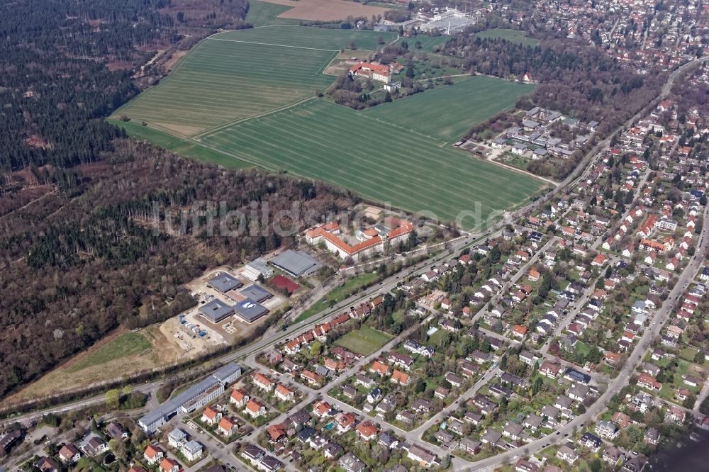 Luftbild Pullach im Isartal - Pater-Rupert-Mayer Schulzentrum in Pullach im Bundesland Bayern