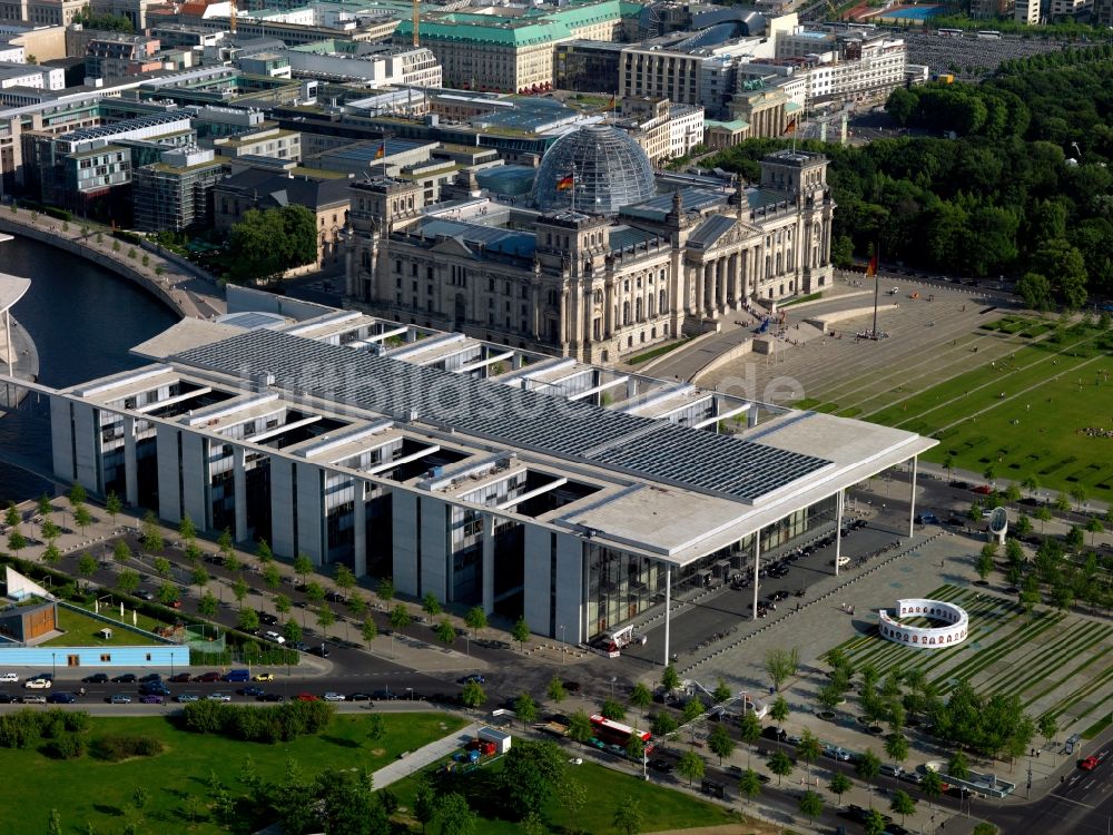 Berlin von oben - Paul-Löbe Haus in Berlin im Bundesland Berlin