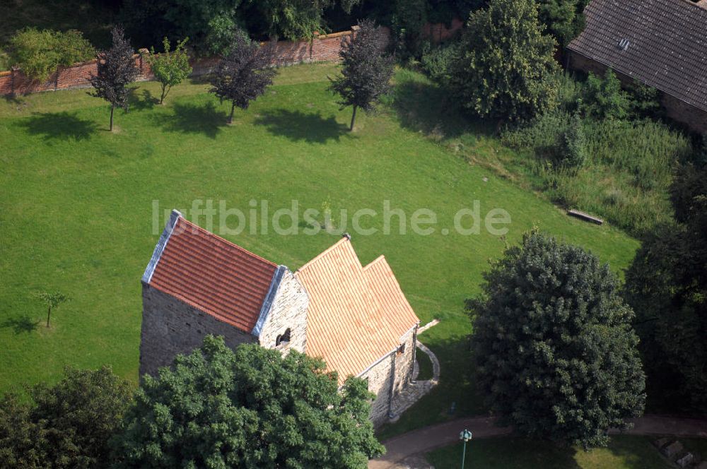 Seehausen (Börde) von oben - Paulskirche Seehausen/Börde