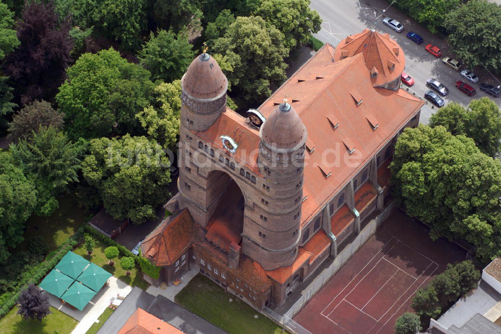 Luftbild Ulm - Pauluskirche in Ulm