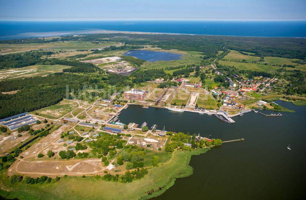 Luftbild Peenemünde - Peene- Hafen in Peenemünde im Bundesland Mecklenburg-Vorpommern, Deutschland