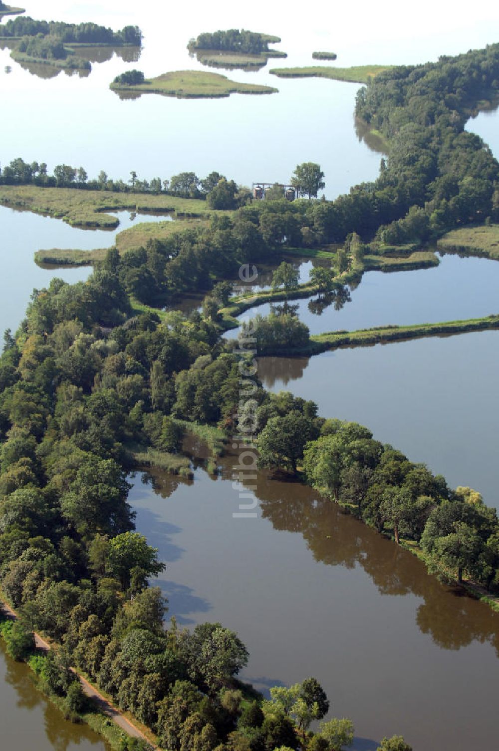 Luftbild Peitz - Peitzer Fischteiche